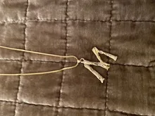 Lost Lady-collar con 26 letras de bambú y Metal dorado para mujer, colgante con inicial del alfabeto, cadena de eslabones, regalos de joyería