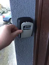 Caja de contraseña de tarjeta de llave curvada de pared de 4 dígitos, caja de Llave Maestra, bloqueo de contraseña, caja de llave de cifrado decorada