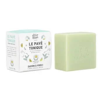 Pave Tonique- 90gr: cold Soap saponified, cosmos certified Organic, vegan, Cruelty Free
Pave Tonique- 90gr: cold Soap saponified, cosmos certified Organic, vegan, Cruelty Free