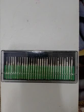 Alguien nuevo juego de fresas de diamantes mango 1/8 Grit 140 de Dremel rotativo talla herramienta fresas de diamante broca para grabado herramienta rotativa