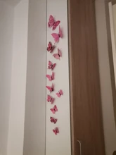 Wall-Stickers House-Decoration Living-Room Butterfly 12PCS Pvc 3d for High-Quality