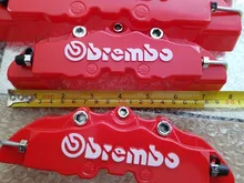 Uds 3D pinza de freno de disco Universal de estilo de disco delantero y trasero Kit de 17 pulgadas 2 piezas medio y 2 piezas pequeñas