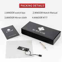 WWOOR-reloj analógico de acero inoxidable para hombre, nuevo accesorio de pulsera de cuarzo resistente al agua con cronógrafo, complemento Masculino deportivo de marca de lujo disponible en color dorado, 2021