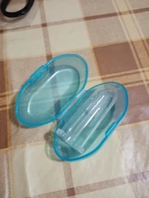 Cepillo de dientes con caja para dedos de bebé, cepillo de limpieza de goma suave de silicona para niños, masaje transparente, cuidado Dental