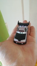 Disney-Coche de juguete de McQueen Jackson para niños, juguete de autos infantil de metal fundido, alusivo a película Cars, regalo de cumpleaños o de navidad, de alta calidad, 2, 3, 1:55