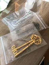 83x31mm 2pcs Bronce Verde Oro Colores Color plata antigua Llave chapada Hechos a mano Colgante: DIY para collar de pulsera