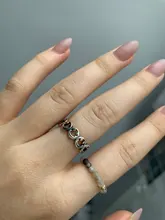 Anillo de dedo con carita sonriente para mujer, sortija con carita sonriente, apertura de tamaño variable, joyería, anillo ajustable abierto