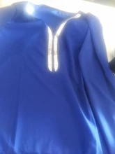 Blusa holgada informal con manga larga para verano, camisa moda de Hirigin con cuello en V para mujer, con lentejuelas, ropa suave