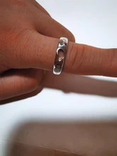 2 unids/set ajustable-corazón en forma de carta de cobre Chapado en plata 30% Cristal, anillo de los hombres de la joyería de las mujeres al por mayor Dropshipping. Exclusivo.