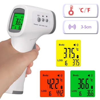 Non-Contact Forehead Thermometer Digital Infrared Thermometer Object Temperature Gauge High Precision ℃ and ℉ Switchable 3 Color
Non-Contact Forehead Thermometer Digital Infrared Thermometer Object Temperature Gauge High Precision ℃ and ℉ Switchable 3 Color