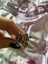 MQCHUN Vintage plata Color anillo de Thranduil Bosque Negro Rey elfo anillo Legolas padre la desolación de Smaug