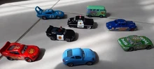 Disney Pixar-Coche de juguete de Metal fundido a presión para niños, juguete de coche de juguete de Cars 3 38 estilo Lightning Mc Queen Blue Jackson Storm1:55