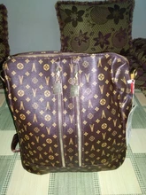 Mochila Vintage de diseño de marca de lujo para mujer, bolsa antirrobo con monograma turístico, bolsas de gran capacidad con estampado de letras