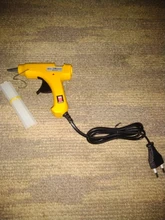 Pistola de pegamento de fusión en caliente Industrial, Mini pistolas con barras de pegamento de 7mm, herramienta de reparación térmica de temperatura de calor, accesorios DIY, 20W, UE