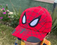 Gorra de béisbol con bordado para niños, gorro de béisbol con bordado de dibujos animados de Spiderman, ajustable, Hip-hop, transpirable, para verano, sombreros de niños