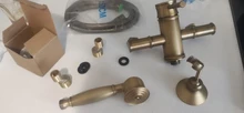 Grifos de ducha de latón montado en la pared, juego de grifo de baño de lluvia, mezclador de bañera de mano, conjunto de Ducha