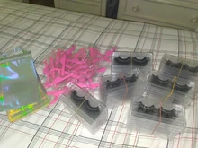 Rainsin-10 juegos de pestañas de visón 3d, juego de pestañas hechas a mano esponjosas de 25mm con aplicador rosa, caja de embalaje, pinzas a granel de 28mm