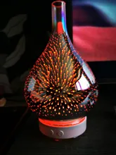 Air-Humidifier Diffuser-Mist-Maker Firework Essential-Oil Ultrasonic Aroma Glass 3D