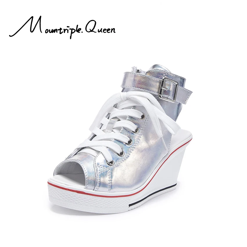 2019 New Korean version Of Sloping Heel Fshmouth Sandals 8cm High Casual Canvas Shoes Muffin Cake Heel Lacing Women's Shoes
2019 New Korean version Of Sloping Heel Fshmouth Sandals 8cm High Casual Canvas Shoes Muffin Cake Heel Lacing Women's Shoes