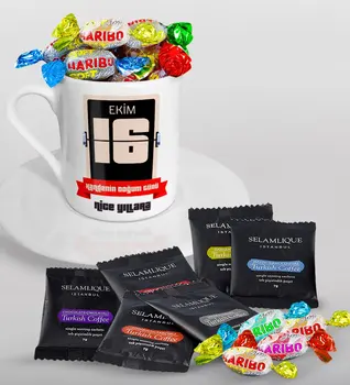 Personalized Birthday Calendar Turkish coffee Cup Selamlique Mixed Turkish Coffee House and Haribo Candy Gift Seti-7 
Personalized Birthday Calendar Turkish coffee Cup Selamlique Mixed Turkish Coffee House and Haribo Candy Gift Seti-7