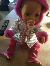 Chaqueta de invierno de 17 pulgadas para bebé, ropa de muñeca de 43cm, traje de bebé para bebé, Festival de regalo de cumpleaños