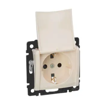 The mechanism of the socket of the 1st SP Valena with protection. Cover protection. Curtains with ground. SL. Bone leg 774322 
The mechanism of the socket of the 1st SP Valena with protection. Cover protection. Curtains with ground. SL. Bone leg 774322