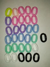 Cuentas acrílicas de colores brillantes para hacer joyas para niños, abalorios de colores variados de 16x10mm, 30 Uds.