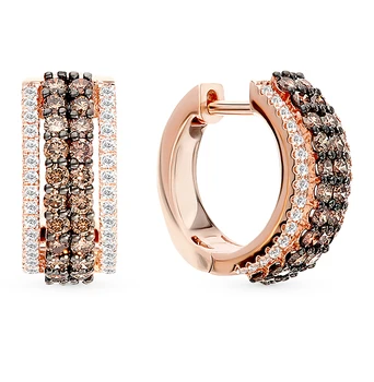 Gold earrings with cognac diamonds sunlight sample 585
Gold earrings with cognac diamonds sunlight sample 585