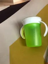 Taza giratoria de 360 grados para bebé, taza para aprender a beber con doble ASA, tapa abatible a prueba de fugas, vasos de agua para niños, botella sin BPA con tapa