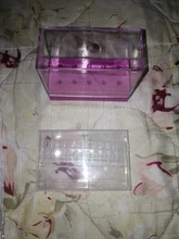 Caja de almacenamiento clara de 10/20/30 ranuras acrílicas para broca de uñas, contenedor con soporte para limas, accesorios para uñas