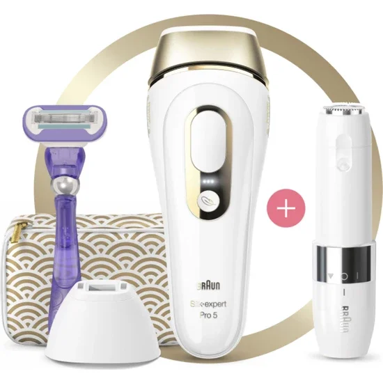 

WONDERFULL Braun Silk·expert PL5139 Next Generation Ipl 400.000 Pulses+ Braun Fs 1000 Mini Trimmerine Heel File