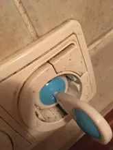 Cubierta giratoria de seguridad para bebé, 2 orificios, estándar europeo redondo contra enchufe de protección eléctrica, cerraduras de seguridad de plástico