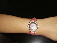 Las mujeres cielo estrellado cielo reloj de lujo de oro rosa diamante Relojes de Cuero ocasionales de las señoras banda de cuarzo reloj de pulsera mujer reloj zegarek damski