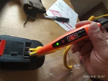 Bolígrafo de prueba de circuito eléctrico para coche, Detector de prueba de voltaje automotriz con pantalla de 2,5-32V, pluma de prueba de sonda de potencia