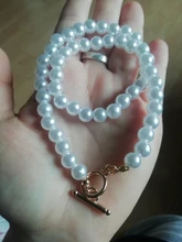 Gargantilla de perlas góticas para mujer, Collar de Color dorado, colgante Lasso, joyería en el cuello, cadena de cuentas, Gargantilla para niña, Kpop