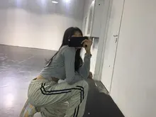 QWEEK-pantalones de chándal para correr para mujer, Pantalón deportivo holgado de estilo coreano, Harajuku, de gran tamaño, informal, Joker