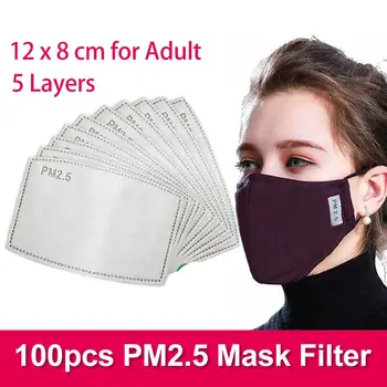 100pcs 5 Layers pm25 Mask Filter 12x8cm Washable Cotton Face Mask With Filters for Germ Protection Adult Size
100pcs 5 Layers pm25 Mask Filter 12x8cm Washable Cotton Face Mask With Filters for Germ Protection Adult Size
