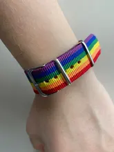 Pulseras bisexuales trenzadas para hombres y mujeres, pulseras trenzadas del orgullo de los homosexuales, del arco iris de Nepal, joyería de amistad