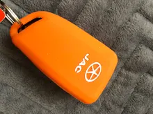 Funda de silicona para coche, funda de cobertura de mando a distancia, funda protectora para JAC S2, S3, S4, S5, S7, R3, llavero remoto plegable, accesorios para colgar