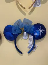 Mickey oído diadema de arco grande transparente bola de peluche de orejas diadema de orejas de Minnie decoración de fiesta de cumpleaños (envío gratis)