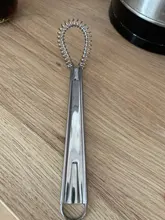 Batidor de mano mágico de acero inoxidable, minimezclador de huevos de cocina, salsas, 1 unidad, 20cm