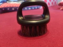 Cepillo de afeitar de piel de jabalí salvaje para hombre, utensilio de limpieza Facial para barbería, herramienta de afeitar con mango