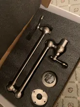 Hownifety-grifo de agua para cocina ORB/cepillado/cromado/dorado, Solo Frío, montado en la pared, rotación de un agujero