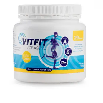 Vitfit collagen 20 dose lemon-vitamins A,D3 and Zinc. Colageno Celiacos and Colageno diabetic 
Vitfit collagen 20 dose lemon-vitamins A,D3 and Zinc. Colageno Celiacos and Colageno diabetic