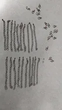 Lote de 20 unidades de cadenas de eslabones extendidas de 50 a 70mm, conectores de cierres de langosta para fabricación de joyas DIY, accesorios para pulseras y collares
