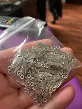 100 Uds Charms alas de Ángel 19x5mm hecho a mano artesanía Fabricación de colgantes fit,Vintage bronce tibetano color plata, DIY para pulsera collar