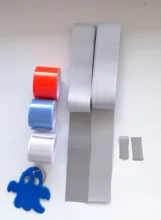 DIY 10/15/20/30 MM alta visibilidad grado coser en cinta de borde de tela reflectante para bolsa de tapa de ropa para un uso de seguridad de visibilidad