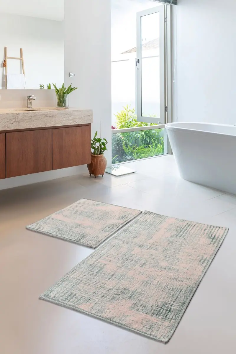 Bath Mats Non Slip Anti Mould Mats Non Slip Anti Mould Cotton Linen Flosl 2'Li Mint Set 60X100 cm-50X60 Cm
Bath Mats Non Slip Anti Mould Mats Non Slip Anti Mould Cotton Linen Flosl 2'Li Mint Set 60X100 cm-50X60 Cm