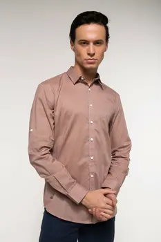 DeFacto Men Autumn Smart Casual Solid Color Shirt Long Sleeve Male Cotton Turn-down Collar Pink Grey Shirt-I3241AZ18SM
DeFacto Men Autumn Smart Casual Solid Color Shirt Long Sleeve Male Cotton Turn-down Collar Pink Grey Shirt-I3241AZ18SM