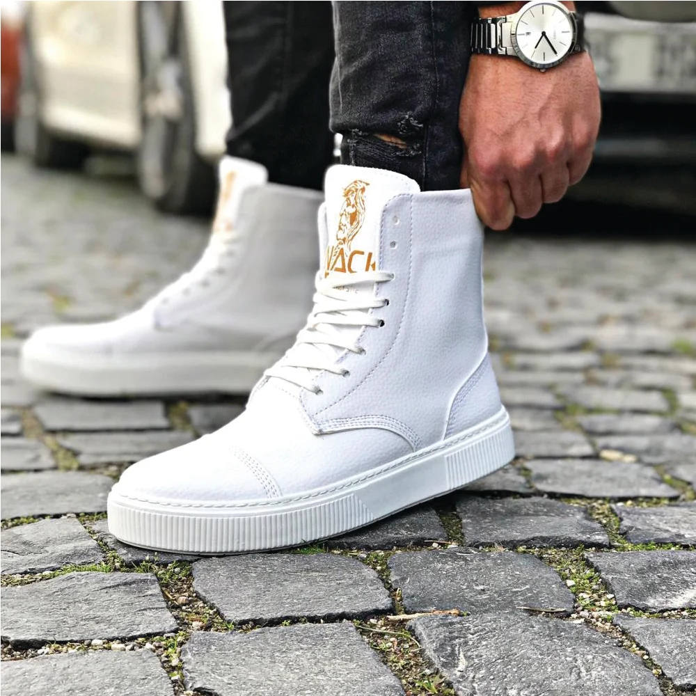 Knack Spor Bot 022 Beyaz Men Shoes We Deliver You With Reasonable Price And Fast Shipping New Sport Model Stylish Design | Обувь